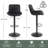 Zager Faux Leather Swivel Adjustable Height Bar Stool-915017406
