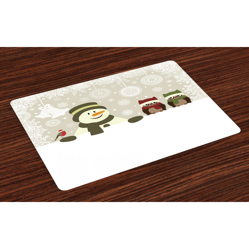 Loganville Christmas Snowflake Winter Day Placemat