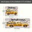 Ensemble de 2 tapis de cuisine «Lemon Truck Welcome»