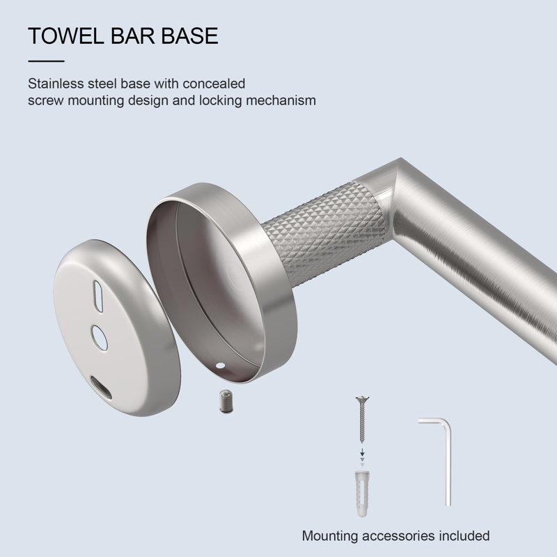 Ensembles de quincaillerie de salle de bain nickel brossé 4 pièces Lume