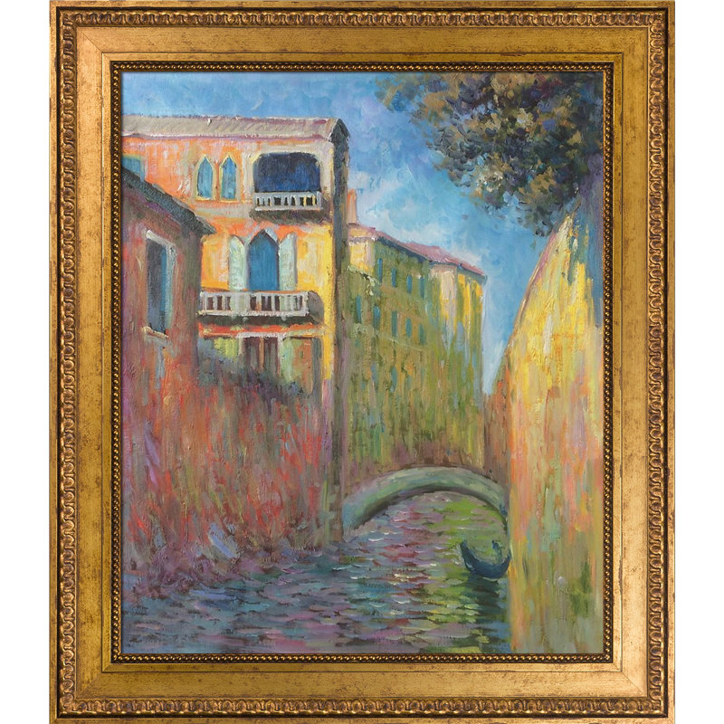 « venice rio della salute » par claude monet, reproduction d’image sur toile, H 30 po x l 26 po x P 2 po