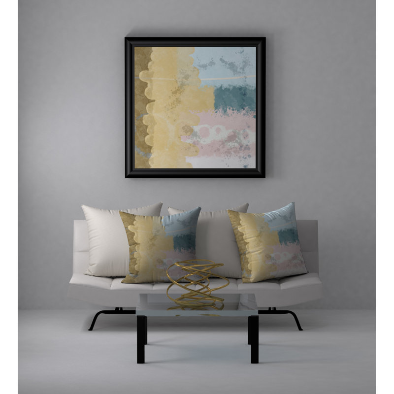 Housse de coussin décoratif carrée à motif spectaculaire desire, 24" X 24"