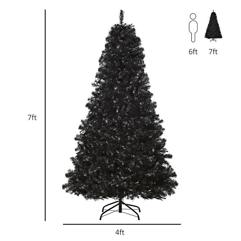 7ft Artificial Christmas Tree Unlit Douglas Fir with Realistic Branches and 1346 Tips
