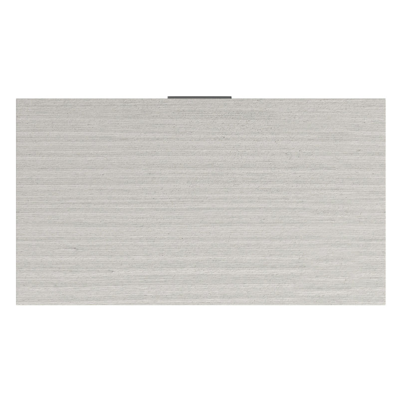 Gray Marble 2-Drawer Nightstand with USB Ports