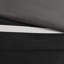 Édredon 7 pièces noir, simili suède doux au toucher, rembourrage, coussins décoratifs brodés, PC lavable, 2 taies décoratives assorties, 3 literies à la machine-120264889