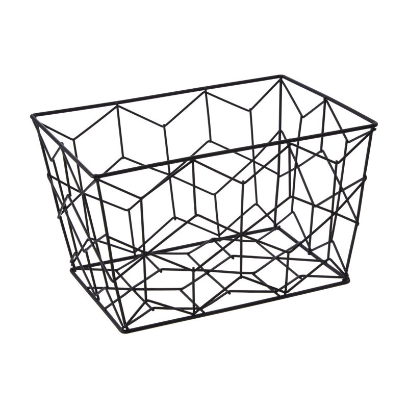 17 Stories Decorative Basket, Black