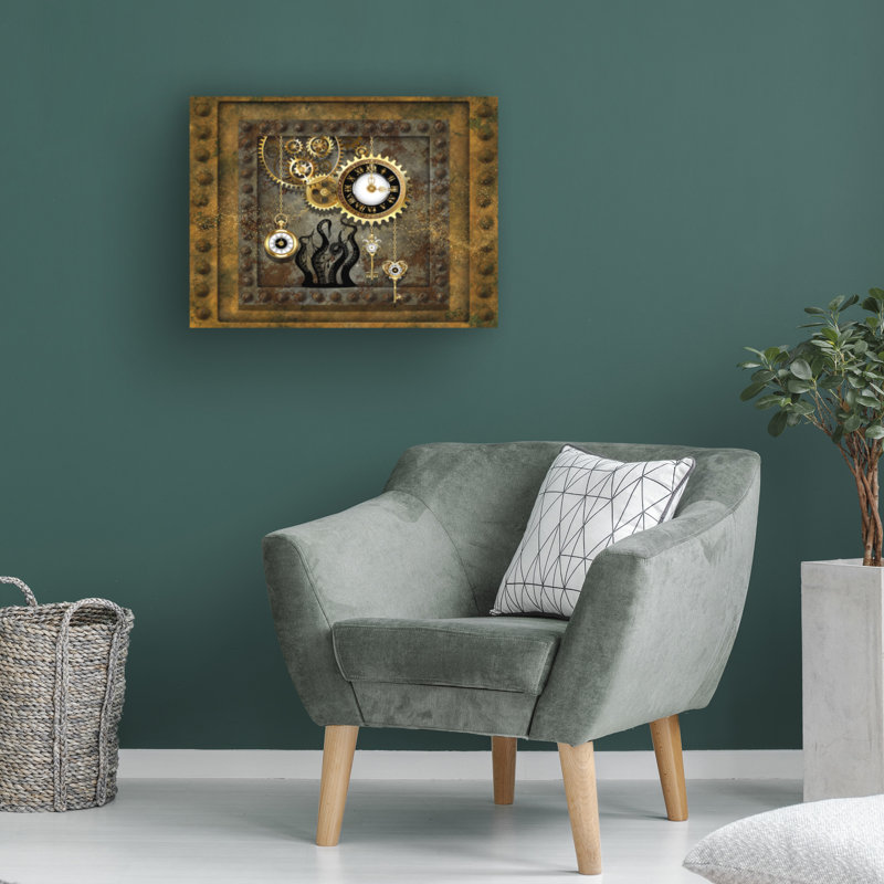 Impression sur toile par Lewis Lewis Steampunk Octopus, H 19 po x l 19 po x P 2 po