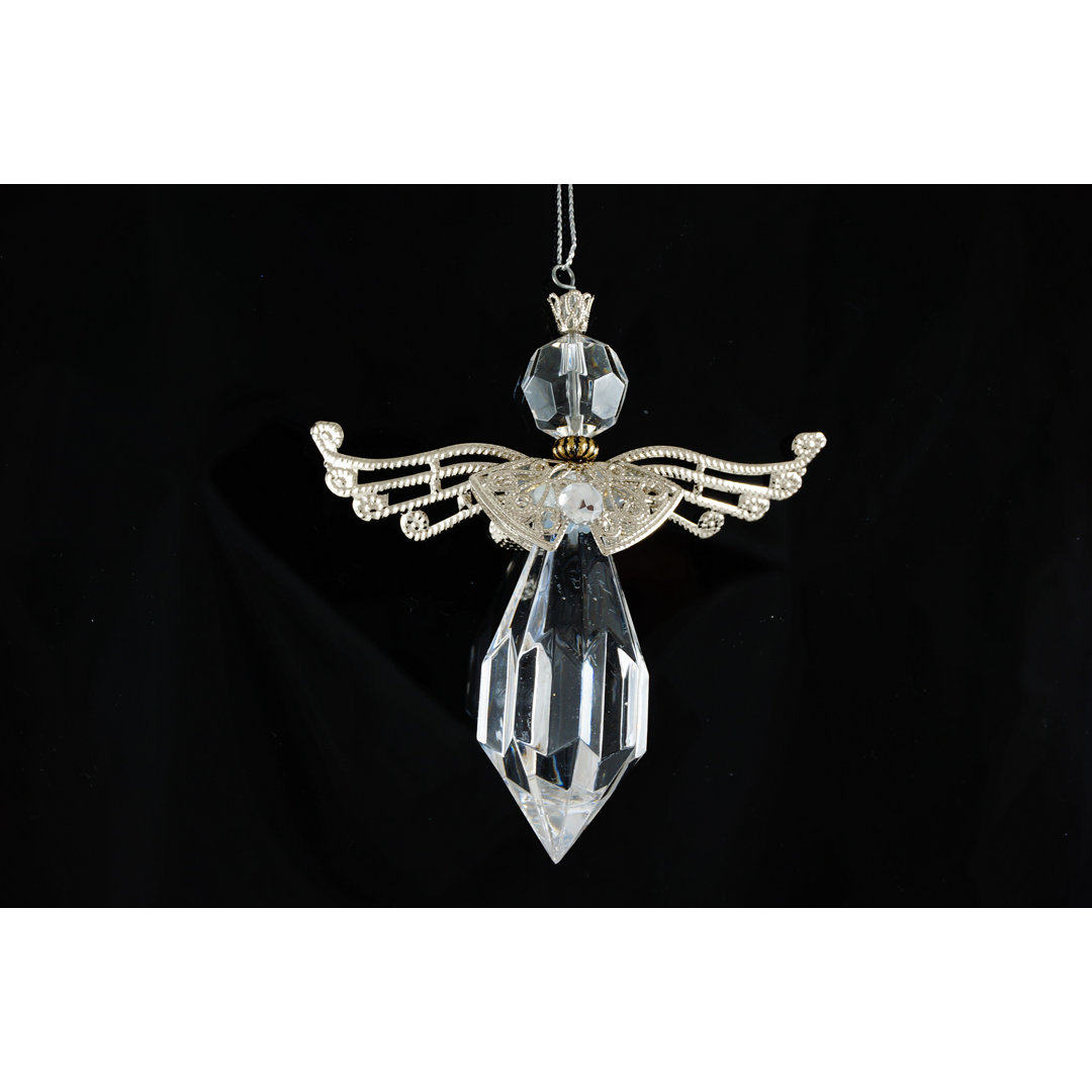 Set of 6 Acrylic Shell Angel Holiday Shaped Ornament (Set of 6) The Holiday Aisle®