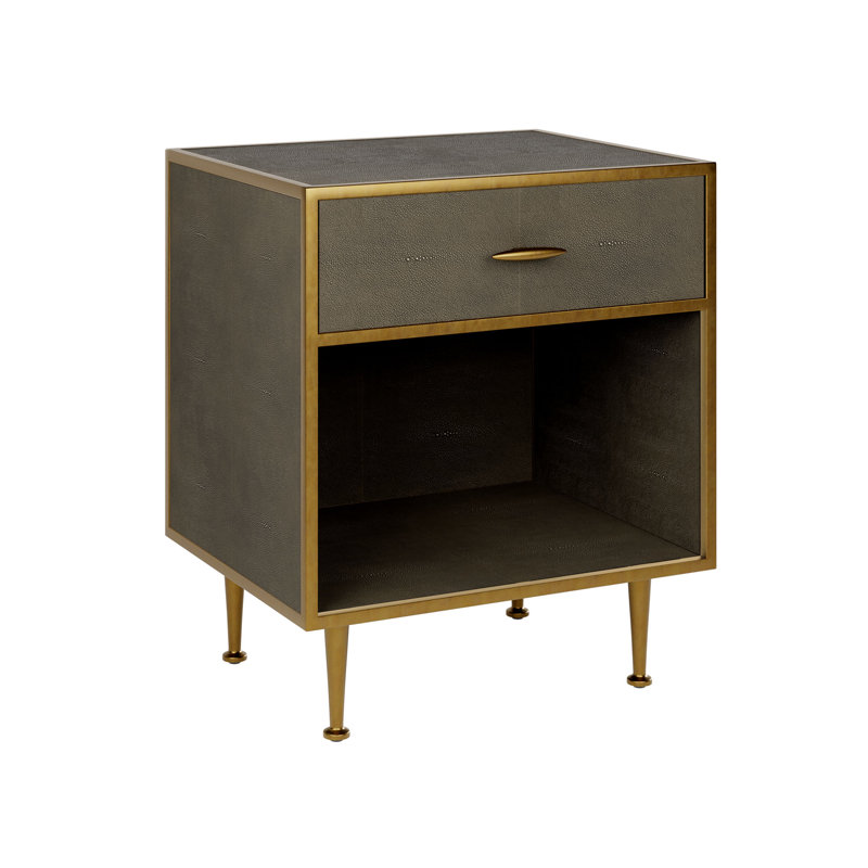 Hampton 56cm W Metal Bedside Table