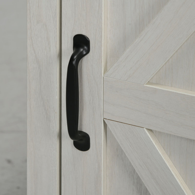 Table de bout avec station de charge et ports USB, table d'appoint Farmhouse avec armoire de rangement, patiné