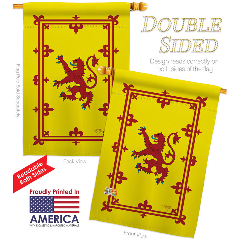 Drapeau de maison en polyester 2 côtés 3 pi 3 po x 2 pi 2 po