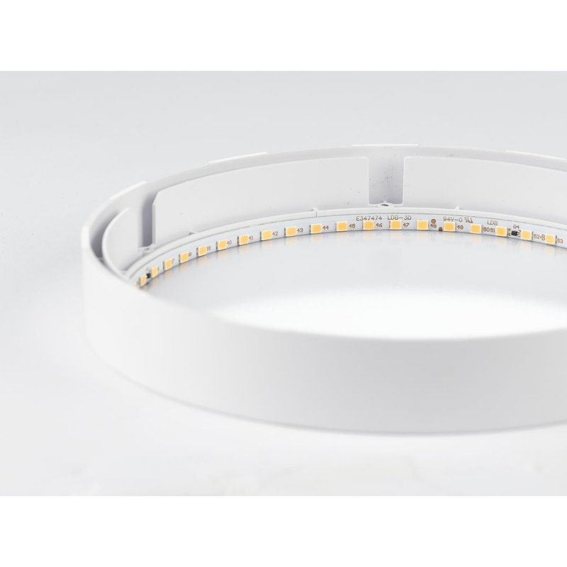 Plafonnier encastré circulaire simple 11 po à 1 lumière Ingleside