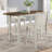 Bearden 3-Piece Transitional Solid Wood Drop Leaf Dining Table with Chairs