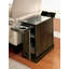 Porte-gobelet escamotable transitionnel pour armoire de table d'appoint avec prise USB intégrée, gris-417311094