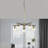 5 - Light Dimmable Modern Linear Chandelier