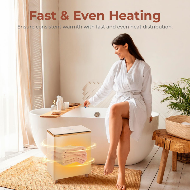 Heated Towel Rails, Light Brown/White