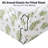 HLC.ME Color Block Printed Floral Bed Sheets - 4 Piece Patterned Bed Sheet Set - Wrinkle Resistant & Soft - Fits Mattresses Up To 15 Inches Deep (Queen, Green)-121334219-121334222