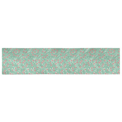 Floral Table Runner – Avicia Collection, Fade-Resistant Polyester in Multiple Colors, Machine Washable