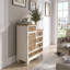 Armoire de rangement rétro en bois aggloméré avec poignées en métal anti-corrosion, armoire d'appoint facile à assembler pour la décoration intérieure
