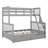 Twin Over Full Bunk Bed With Two Storage Drawers, Convertible Into 2 Beds, Solid Wood Bunk Bed With Ladder And Guardrails-807782174