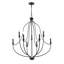 Lustre empire 9 lumières de style bougie 32,5 po Senoia-1533100333