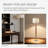 Hudson Floor Lamp With Adjustable Brightness - Modern Standing Lamp For Living Room, Bedroom, And Corner Decor With Wood And Steel Accents