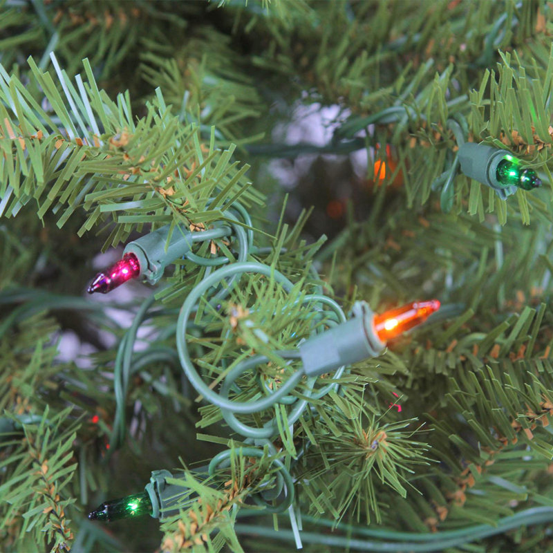 Arbre de Noël artificiel pin 4 pi avec lumières multicolores