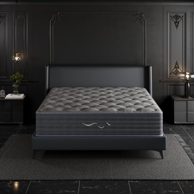 Matelas hybride 12 po / 14 po en mousse de mémoire cachemire à mémoire de forme gélifiée hybride 12 po / 14 po avec adsorption de charbon de bois de bambou - CertiPUR-US, OEKO-TEX, certifié SGS