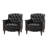 Annja 32" W Tufted Genuine Leather Armchair-87637092