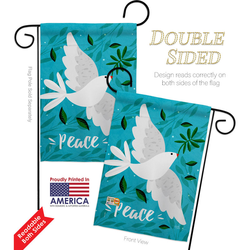 Double Sided 18.5'' H x 13'' W Polyester Garden Flag