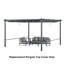 Auvent de remplacement pour pergola Aoodor-114884130-114884132