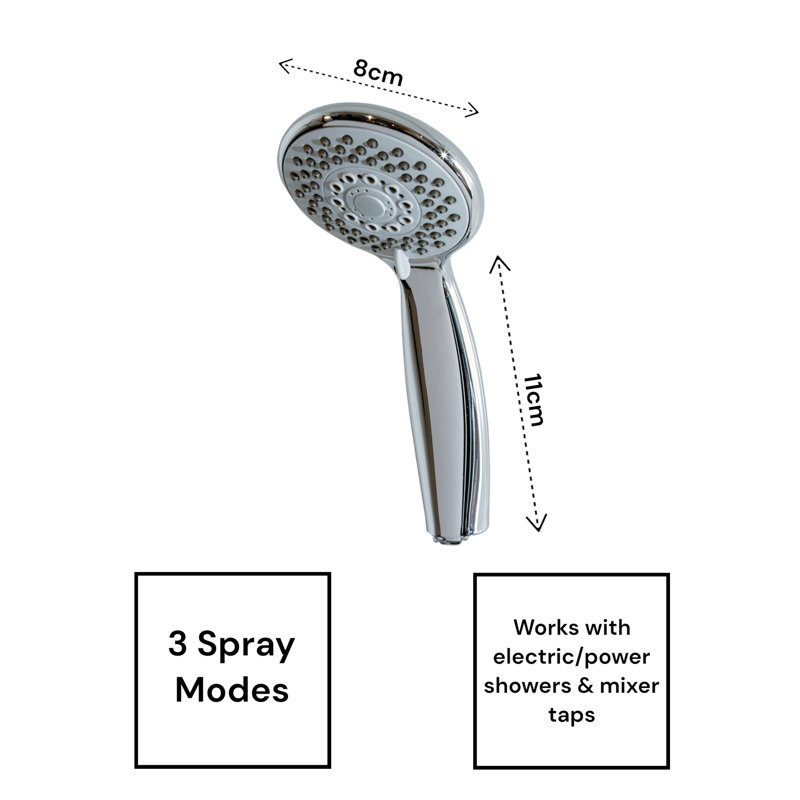 Loftis Handheld Shower Head, Chrome