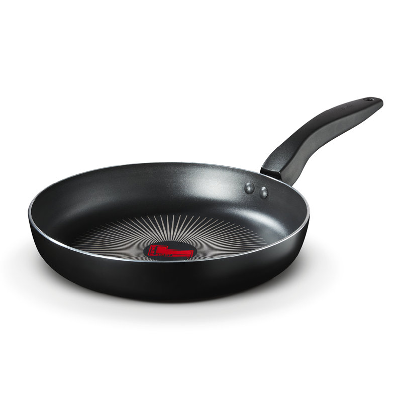 Tower SmartStart Gourmet Aluminium Frying Pan with Easy Clean Aeroglide Non-Stick, Long Lasting, Induction Compatible, Oven Safe, PFOA Free, Black