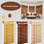 PVC Venetian Window Blind – Durable, Moisture-Resistant, Easy-Fit, Wood-Effect Finish (Teak/Natural/Walnut)-382059572-382059558