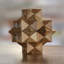 Nigoghos, étoile, 3D, teck, puzzle