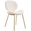 Luana 42cm H Upholstered Metal Upholstered Back Side Chair-121394614