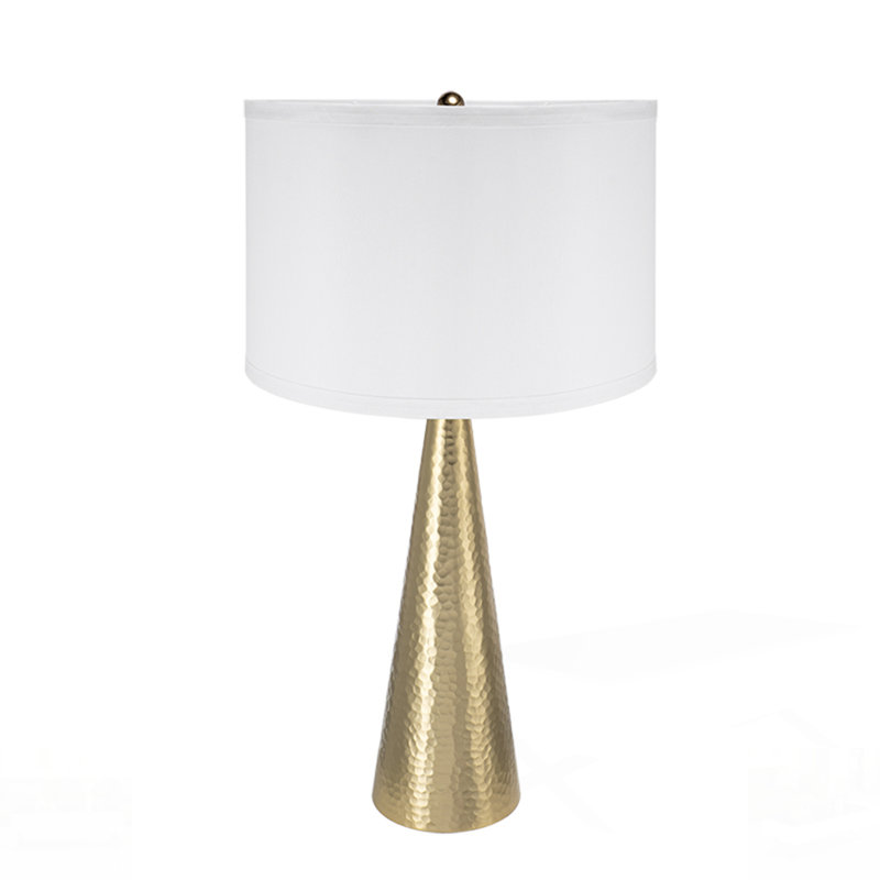 Lampe de table conique en aluminium à luminosité réglable, parfaite pour un décor moderne et minimaliste