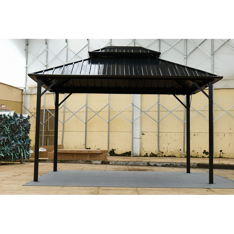 10*10 Steel Tile Double-Roof Pavilion Gazebo