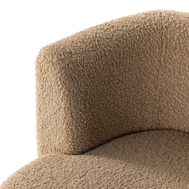 Centrale Tybalt Swivel Chair - Sheepskin Camel, Sheepskin Camel