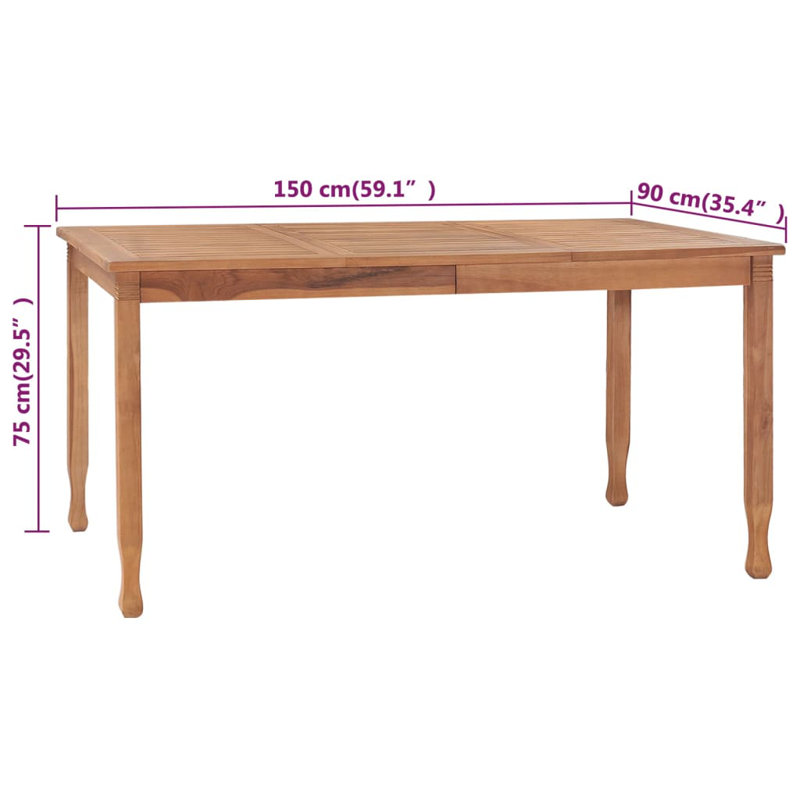 Istanbul Rectangular 150Cm L Outdoor Table