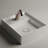 WS Bath Collections Cut 15'' White Ceramic Rectangular Bathroom Sink