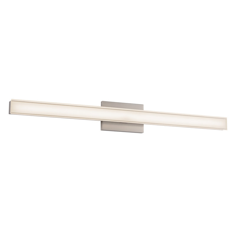 Garland 36-in Black dimmable LED Wall Sconce, Nickel