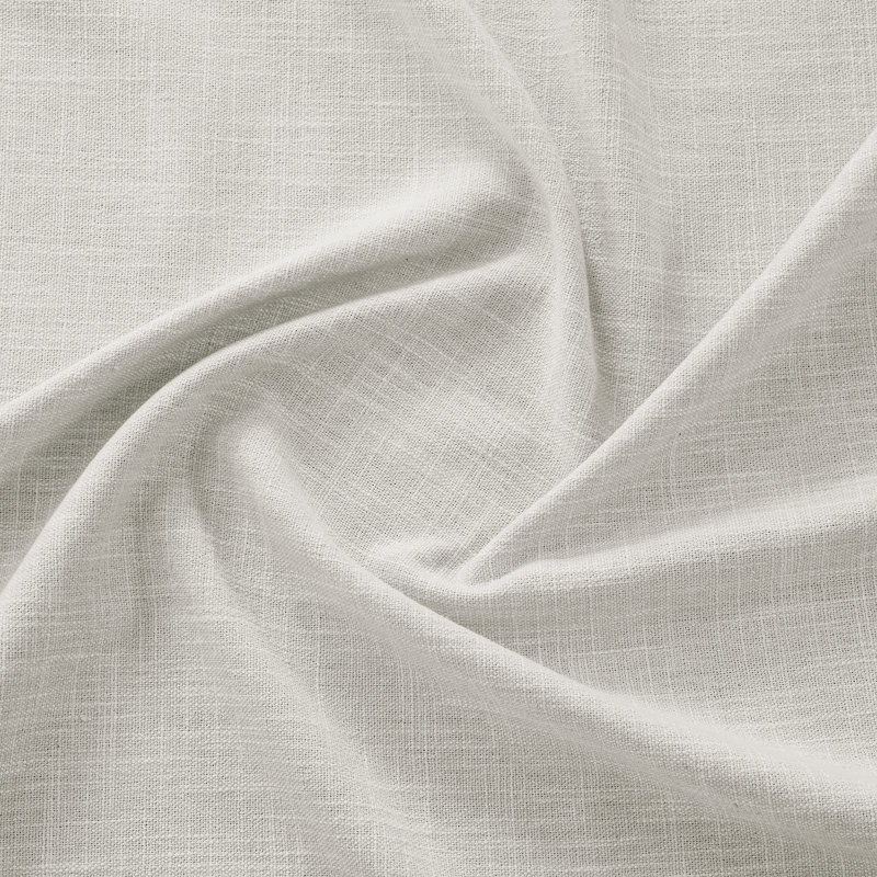 Basic Faux Linen Curtain Pair - 2 Panels - Light Filtering Window Curtains, Light Sand, 50" W x 108" L