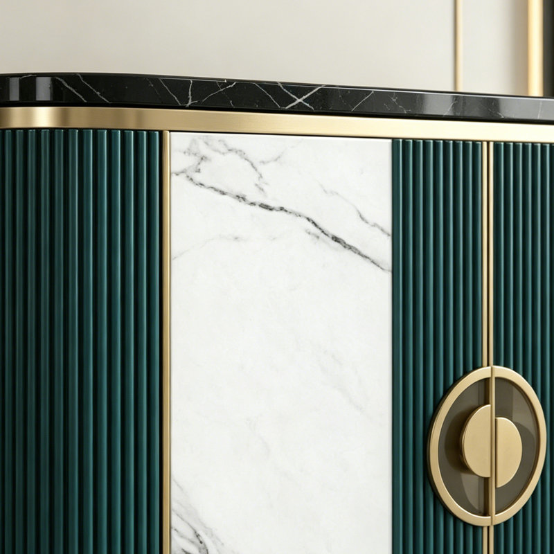 Buffet décoratif Modern Luxury, White/Green