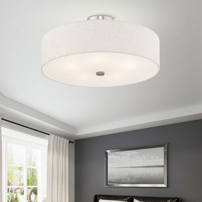 Plafonnier semi-encastré 5 lumières 22 po Flaire