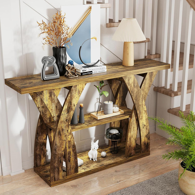 Table basse en bois Farmhouse, Brun tigré