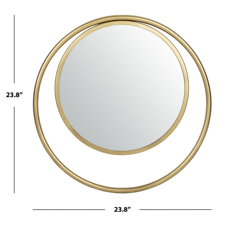 Keough Metal Flat Wall Mirror