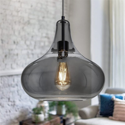 URBNLIVING 1 - Light Black Single Pendant