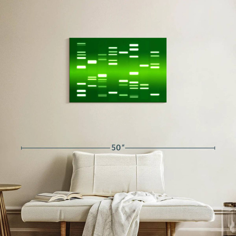DNA Green, 20" H x 30" W