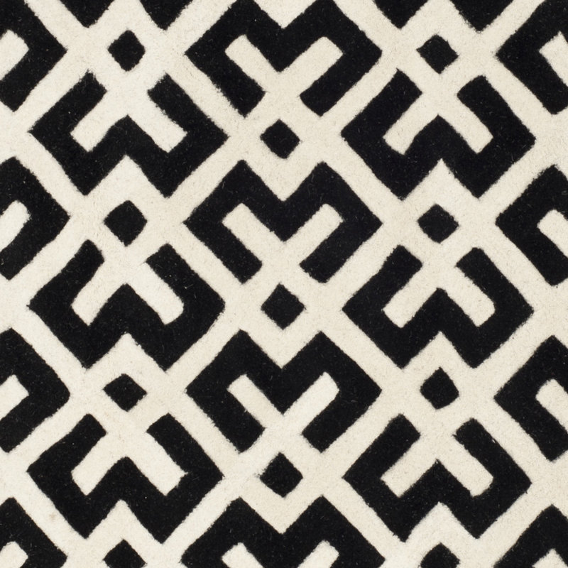 Tapis en laine touffeté à la main Teresita, Carré 7 pi